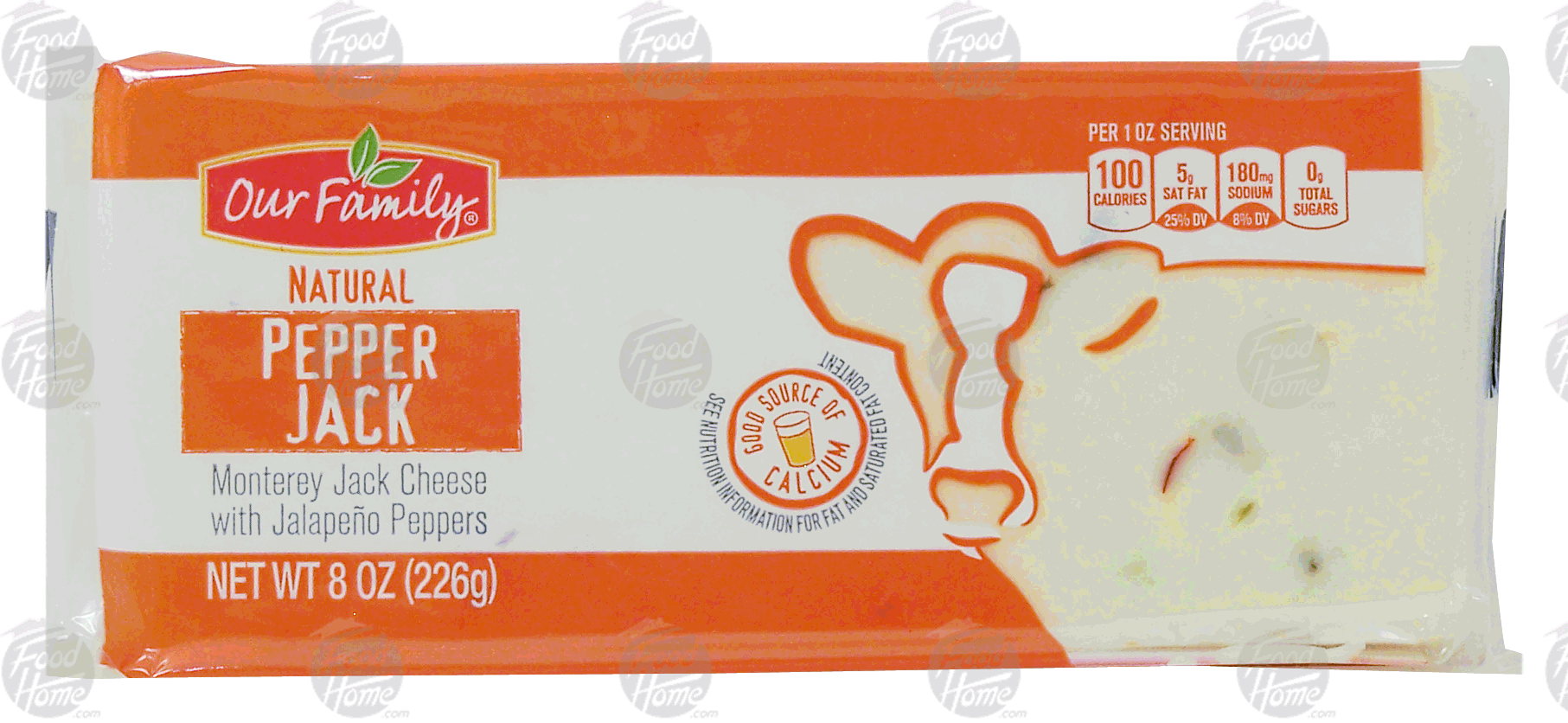 Our Family Natual pepper jack cheese block Full-Size Picture